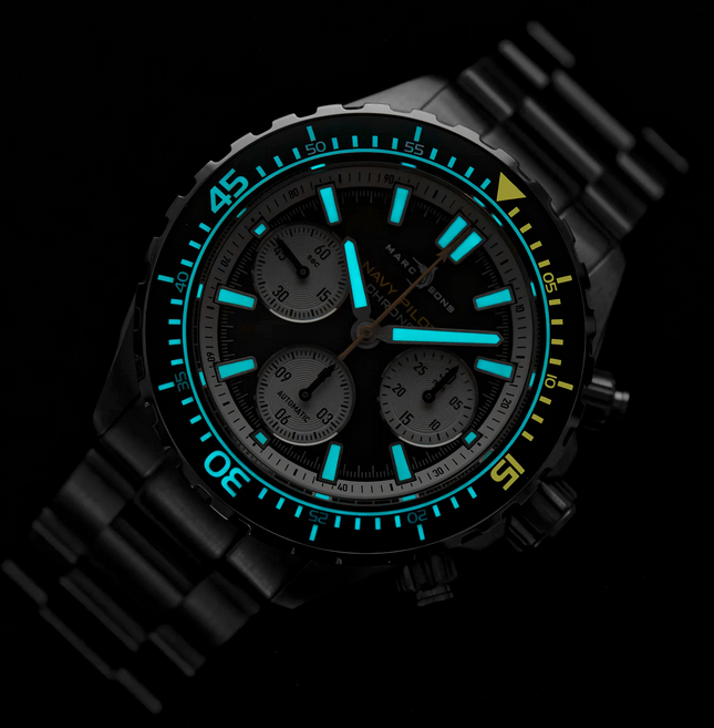 Marc & Sons Navy Pilot Chronograph