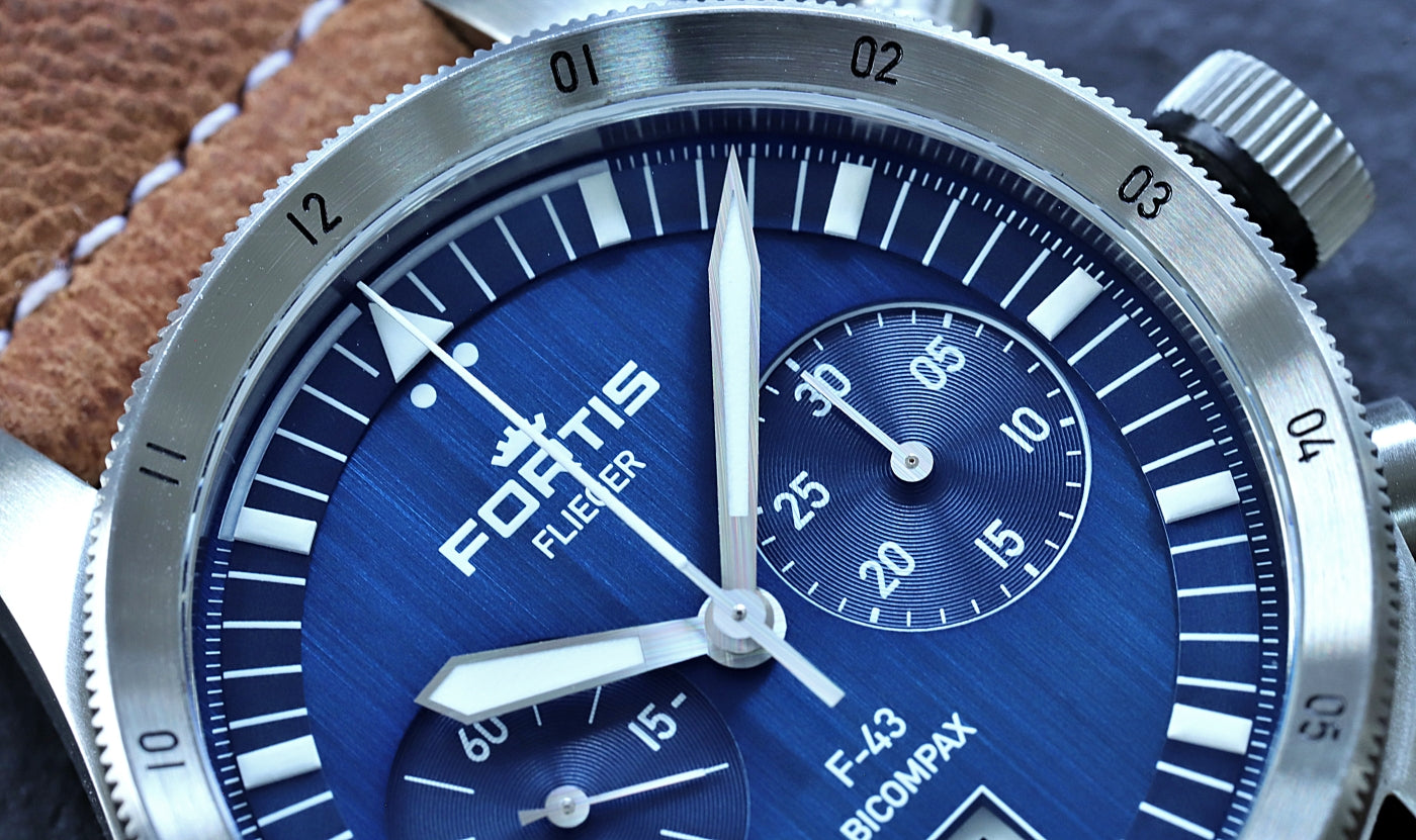 Fortis Flieger F-43 Bicompax Liberty Blue