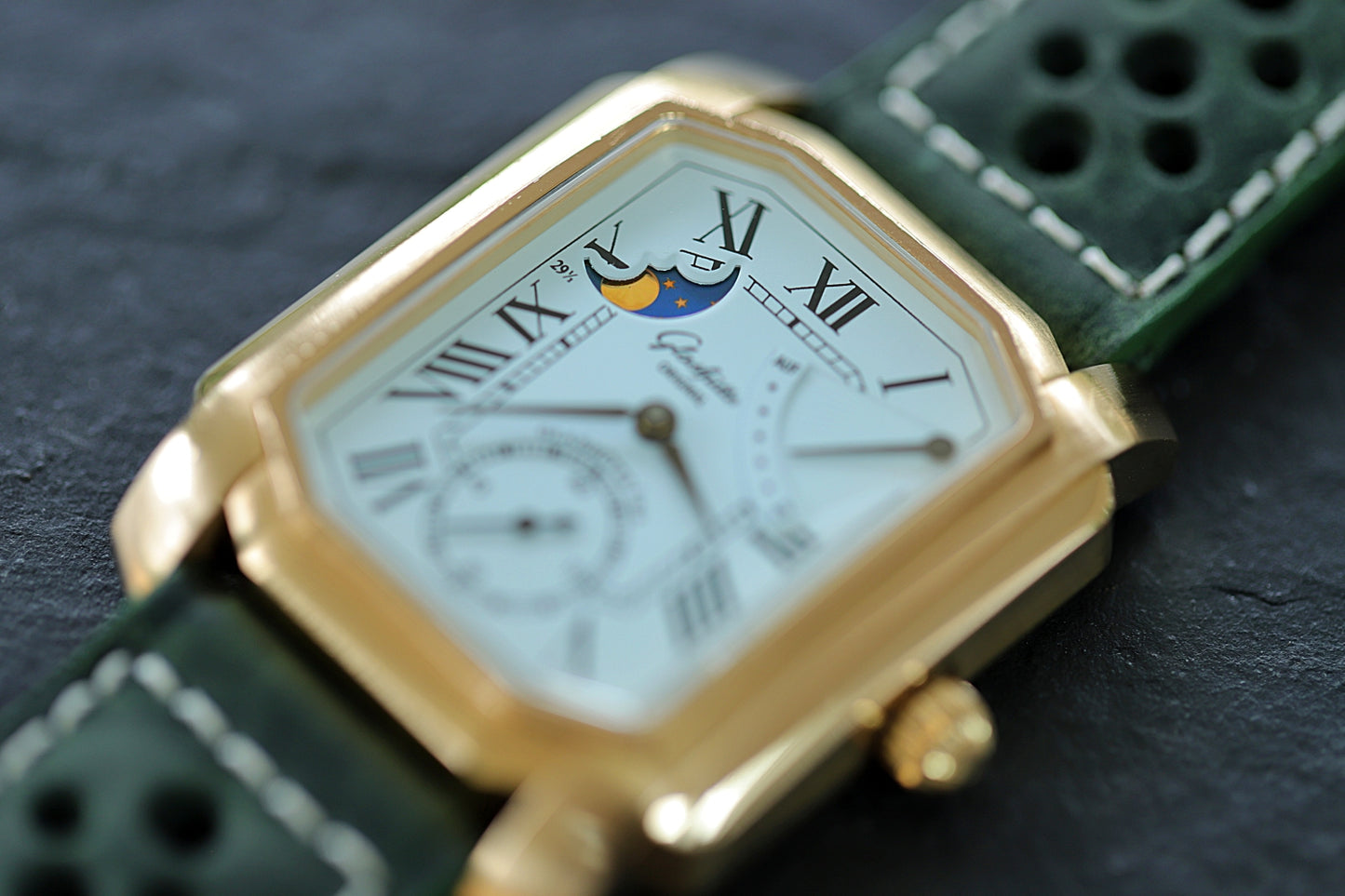 Glashütte Original 1845 Karrée Auf/Ab