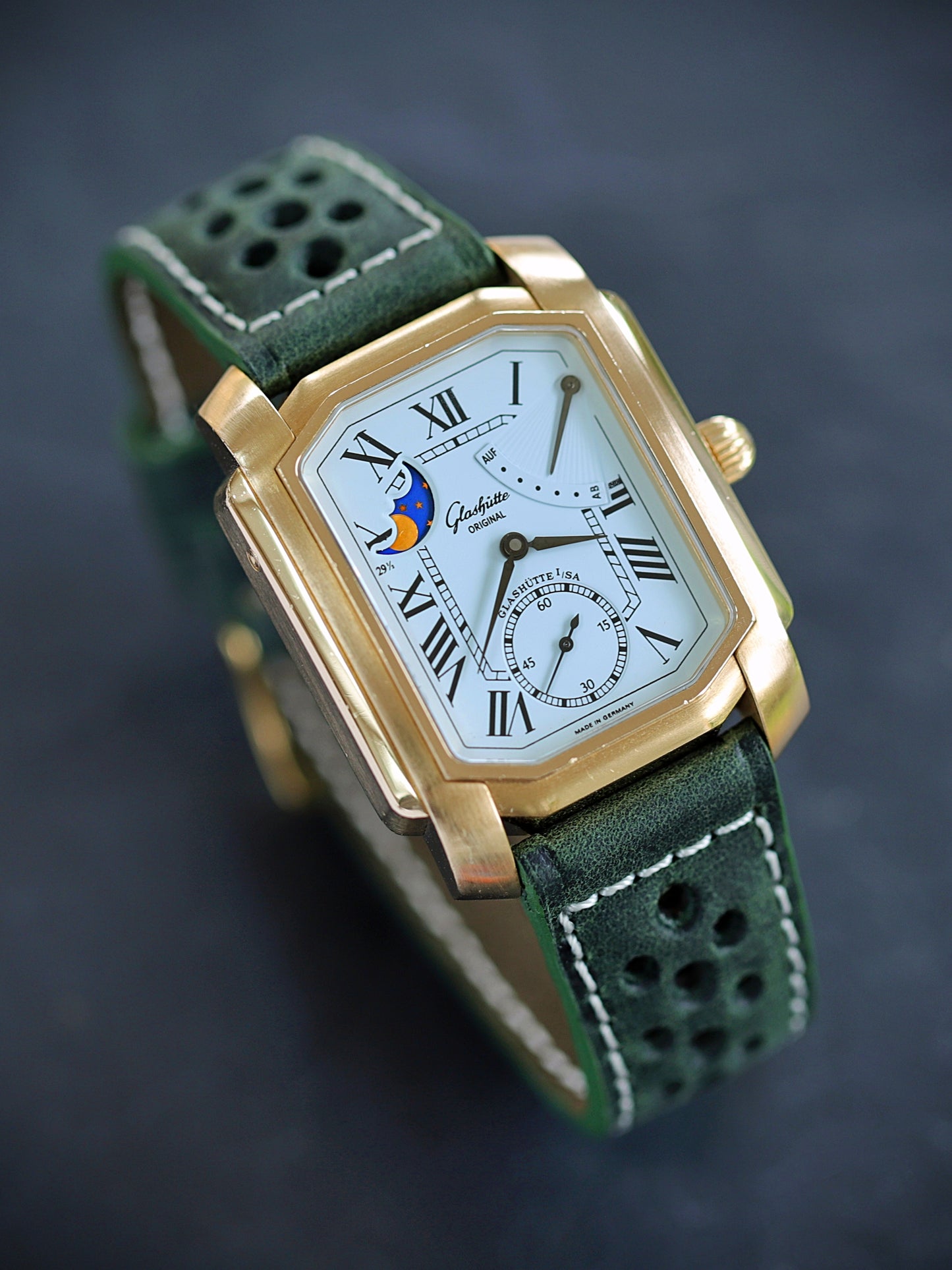 Glashütte Original 1845 Karrée Auf/Ab