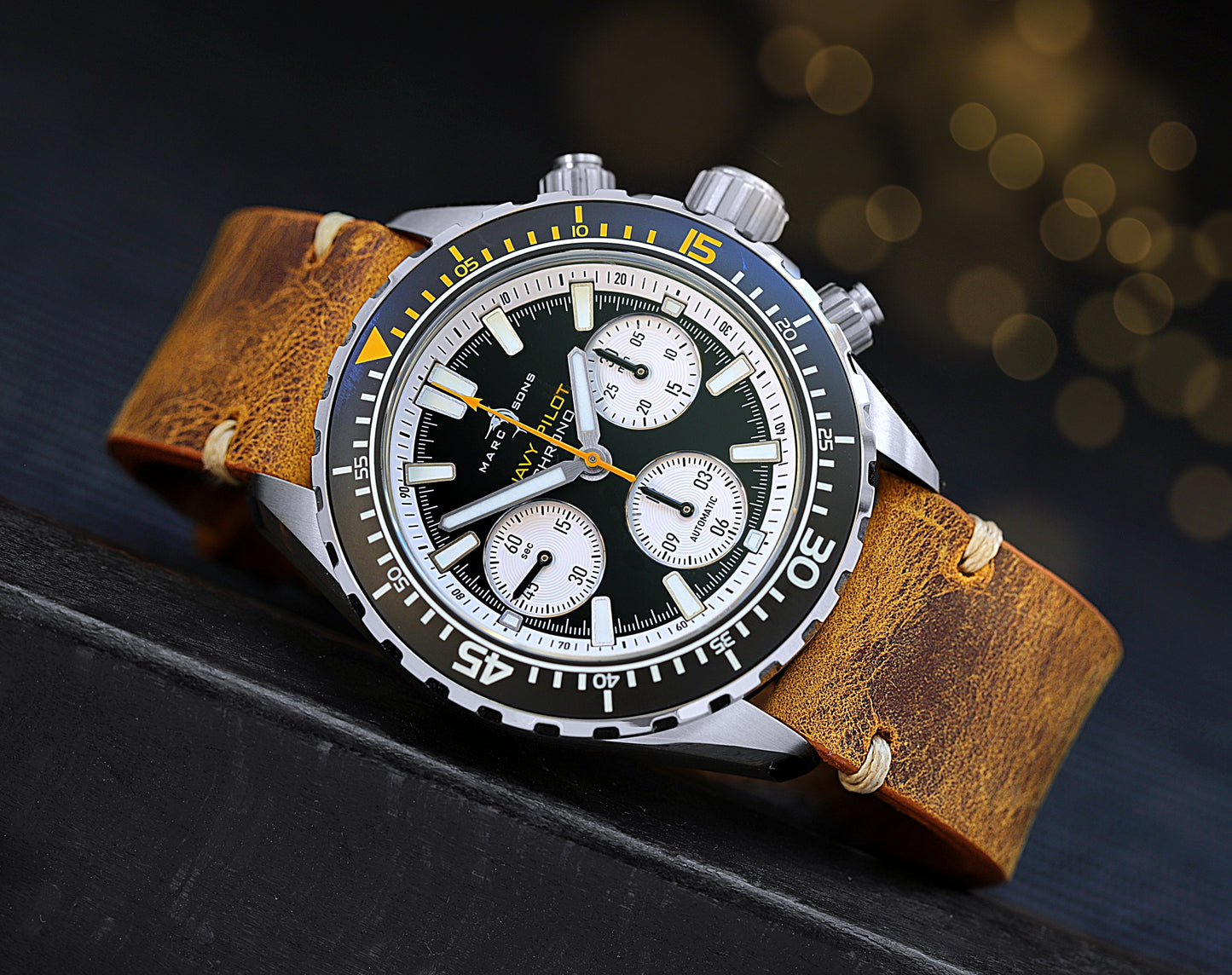 Marc & Sons Navy Pilot Chronograph