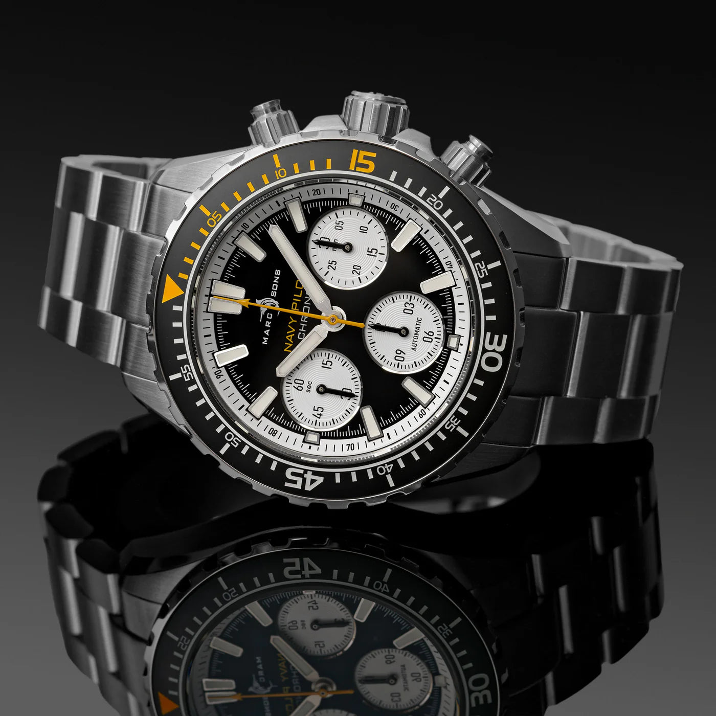 Marc & Sons Navy Pilot Chronograph