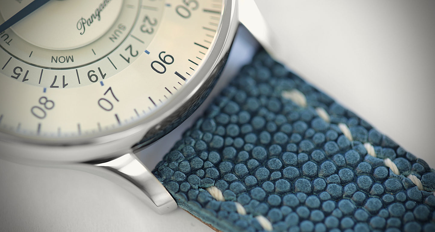 Meistersinger Pangaea Day Date - Elfenbein