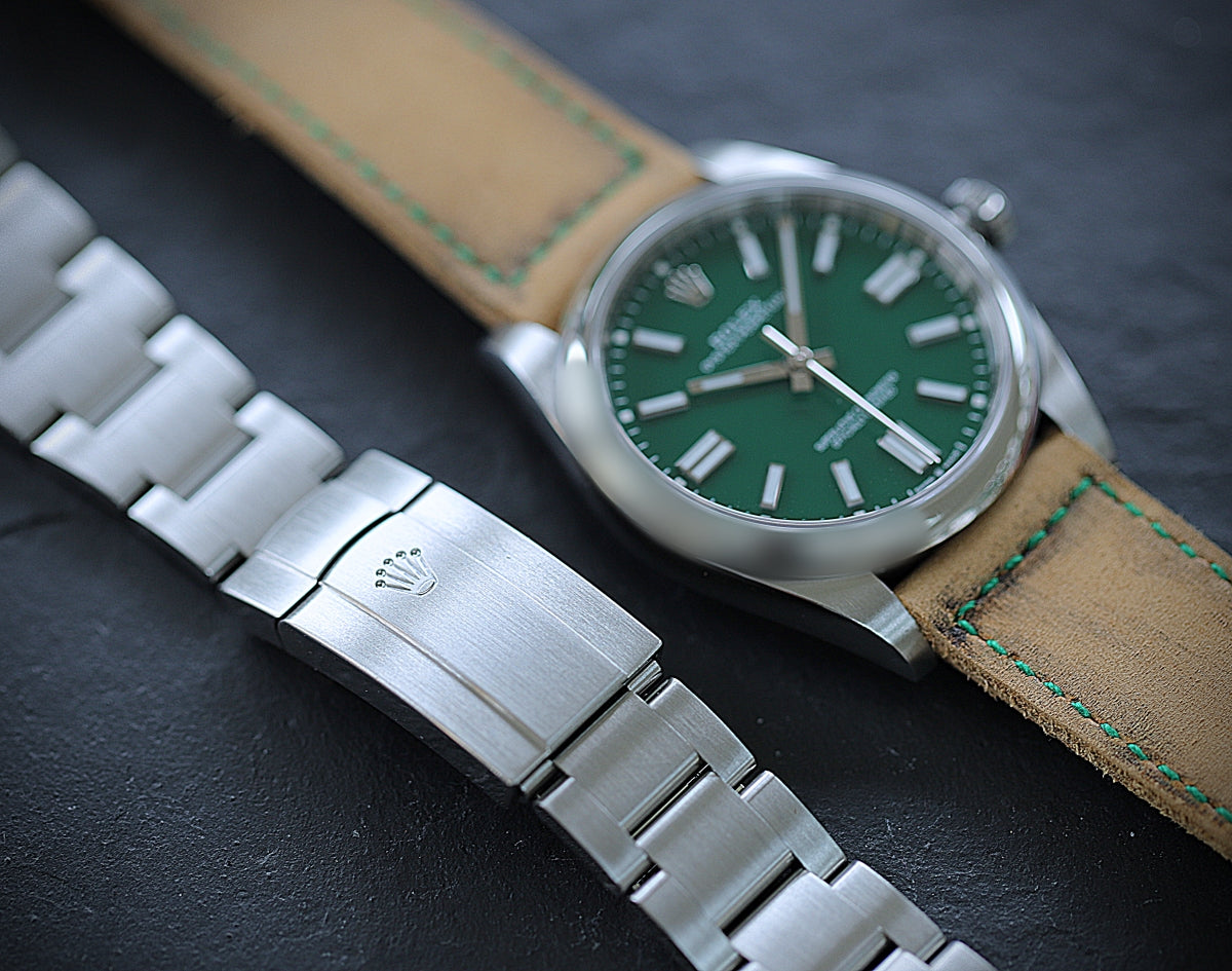 Rolex Oyster Perpetual 41 in Grün