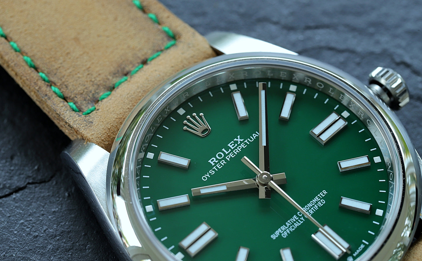 Rolex Oyster Perpetual 41 in Grün